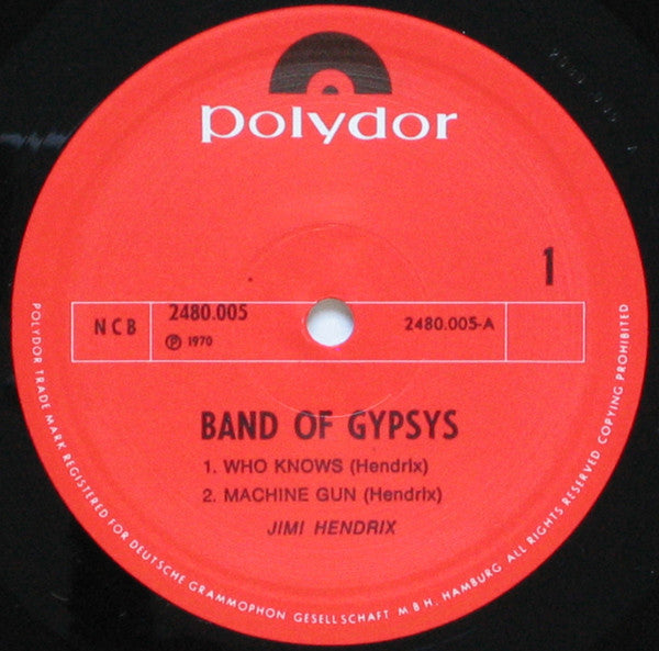 Jimi Hendrix : Band Of Gypsys (LP, Album)