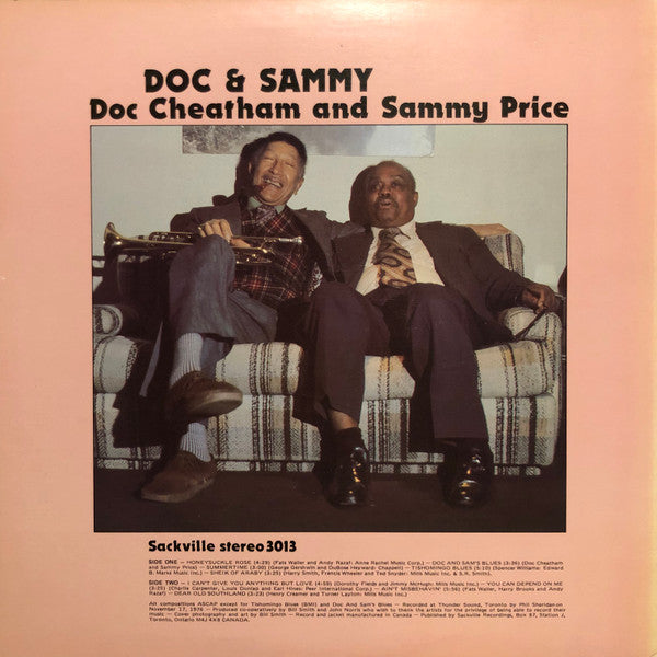 Doc Cheatham and Sammy Price : Doc & Sammy (LP, Album)