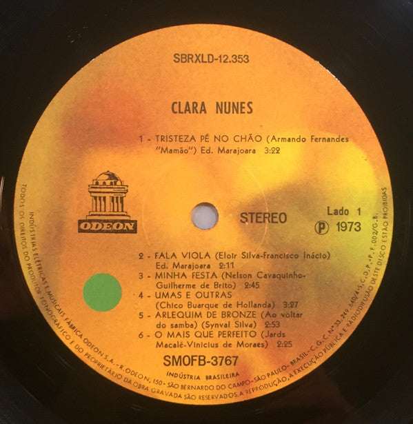 Clara Nunes : Clara Nunes (LP, Album)