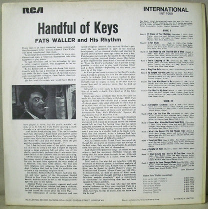 Fats Waller & His Rhythm : Handful Of Keys (LP, Comp, Mono)