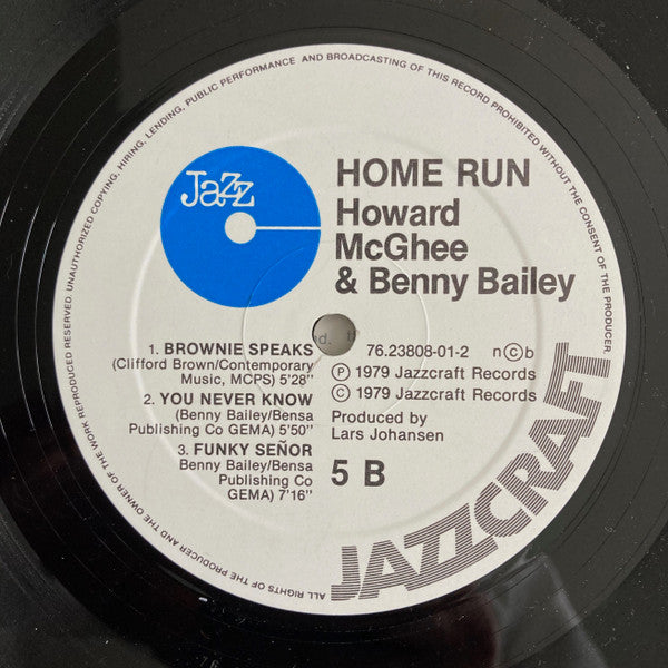 Howard McGhee & Benny Bailey : Home Run (LP, Album)