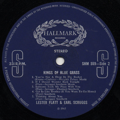 Flatt & Scruggs : Kings Of Bluegrass (LP, Comp, RE)