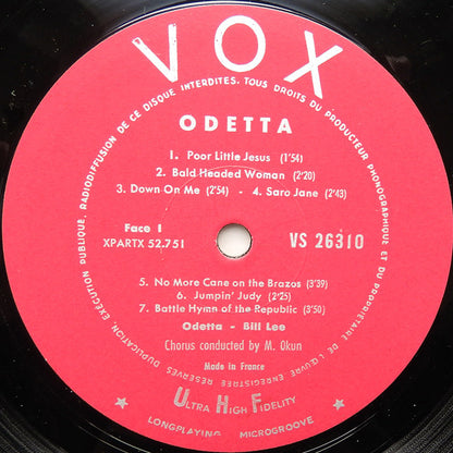 Odetta : Odetta (LP, Comp, Mono)