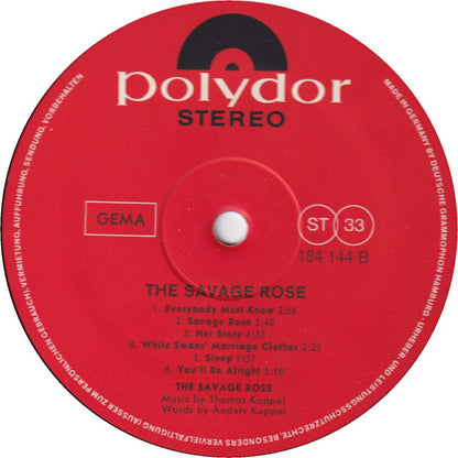 Savage Rose : The Savage Rose (LP, Album)