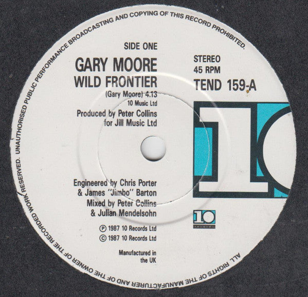 Gary Moore : Wild Frontier (2x7", Single, Ltd, DMM)