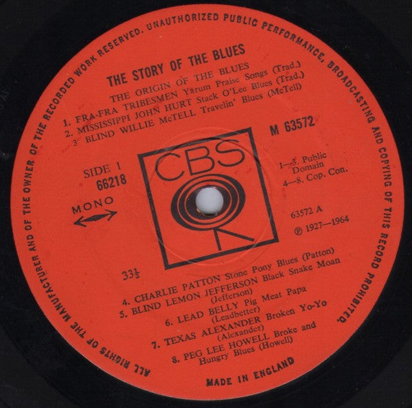 Various / Paul Oliver : The Story Of The Blues (2xLP, Comp, Mono)