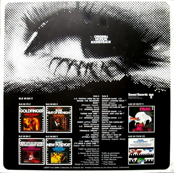 The Spencer Davis Group / Traffic : Here We Go Round The Mulberry Bush (Original Motion Soundtrack) (LP, Album, RE)