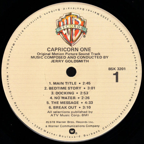 Jerry Goldsmith : Capricorn One: Original Motion Picture Sound Track (LP, Album)