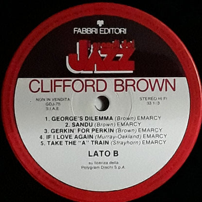 Clifford Brown : Clifford Brown (LP, Album, RE)