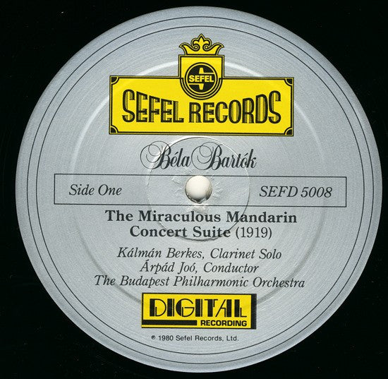 Béla Bartók, Arpad Joo, The Budapest Philharmonic Orchestra : The Miraculous Mandarin - Concert Suite / Dance Suite (LP, Album)