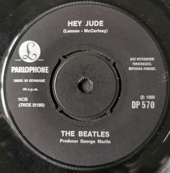 The Beatles : Hey Jude / Revolution (7", Single, Mono, Por)