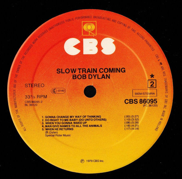 Bob Dylan : Slow Train Coming (LP, Album, RP)