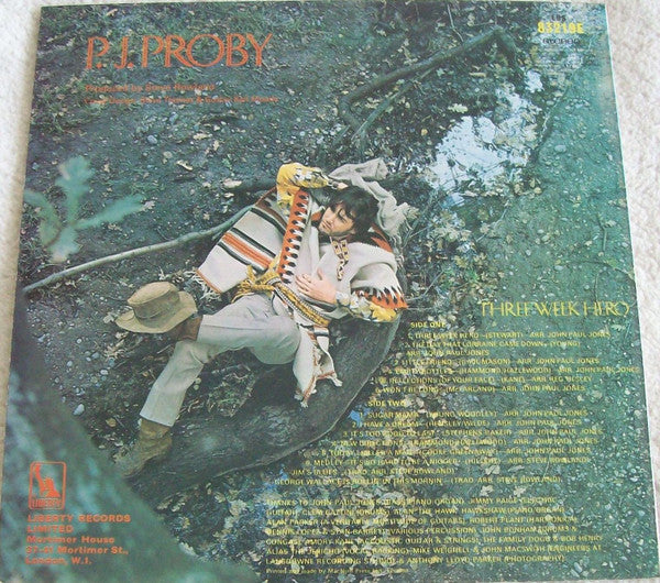 P.J. Proby : Three Week Hero (LP, Album)