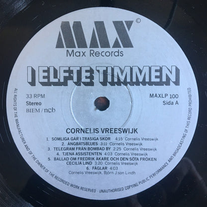 Cornelis Vreeswijk : I Elfte Timmen (LP, Album)