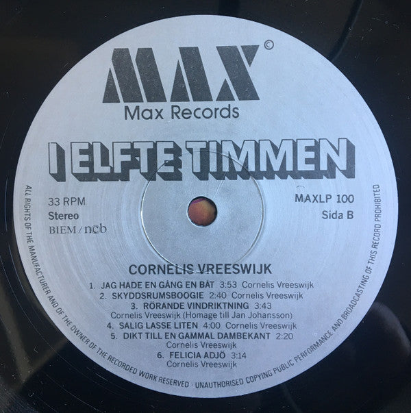 Cornelis Vreeswijk : I Elfte Timmen (LP, Album)