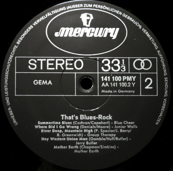 Various : That's Blues-Rock (2xLP, Comp)