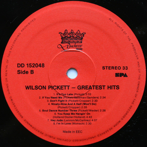 Wilson Pickett : Greatest Hits (LP, Comp)