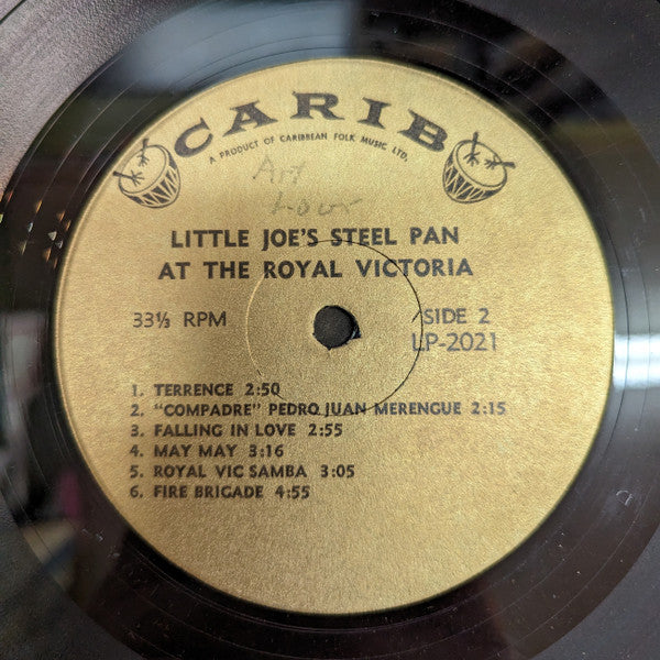 Little Joe's Steel Pan Band : Little Joe's Steel Pan At The Royal Victoria (LP, Album, Mono)