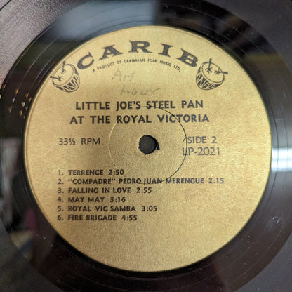 Little Joe's Steel Pan Band : Little Joe's Steel Pan At The Royal Victoria (LP, Album, Mono)