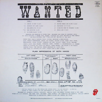 Peter Tosh : Wanted Dread & Alive (LP, Album)