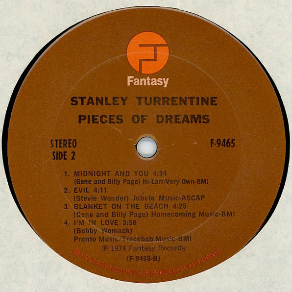 Stanley Turrentine : Pieces Of Dreams (LP, Album, Pit)