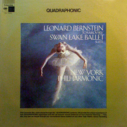 Pyotr Ilyich Tchaikovsky - New York Philharmonic, Leonard Bernstein : Swan Lake Ballet Suite (LP, Album, Quad)