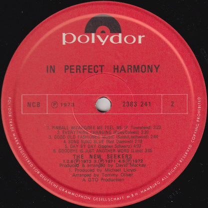 The New Seekers : In Perfect Harmony (LP, Comp)