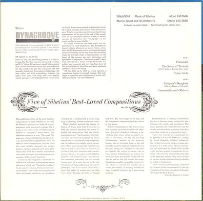 Jean Sibelius / Morton Gould : Finlandia – Music Of Sibelius (LP, Mono)