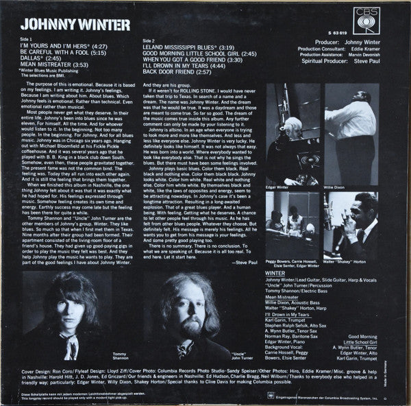 Johnny Winter : Johnny Winter (LP, Album)