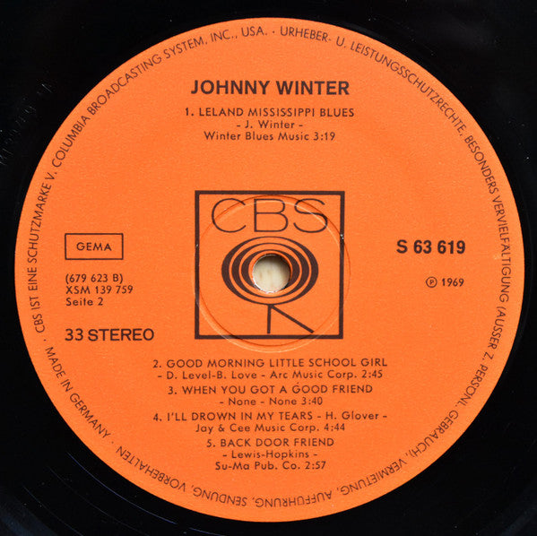 Johnny Winter : Johnny Winter (LP, Album)