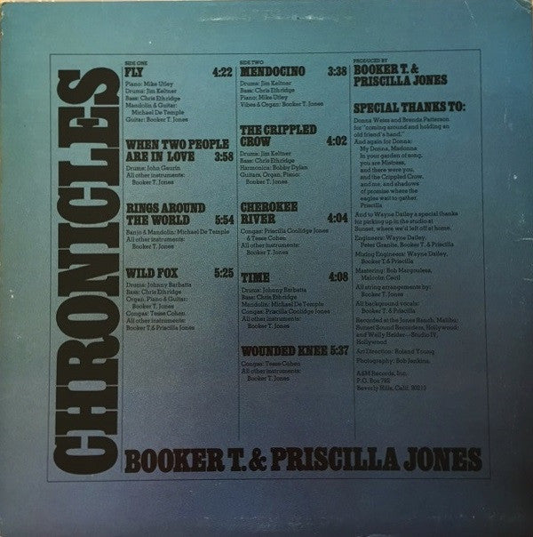 Booker T. Jones & Priscilla Jones : Chronicles (LP, Album)