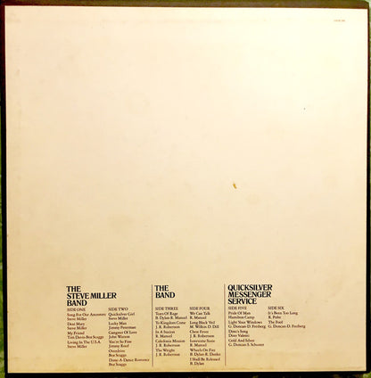 Steve Miller Band / The Band / Quicksilver Messenger Service : Sailor / Music From Big Pink / Quicksilver Messenger Service (3xLP, Album, Scr + Box, Comp)