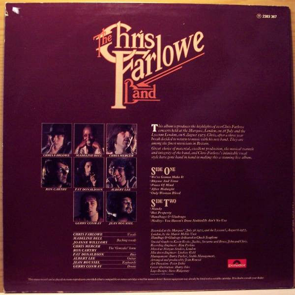 The Chris Farlowe Band : Live! (LP)