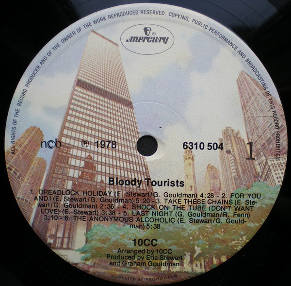 10cc : Bloody Tourists (LP, Album, Gat)