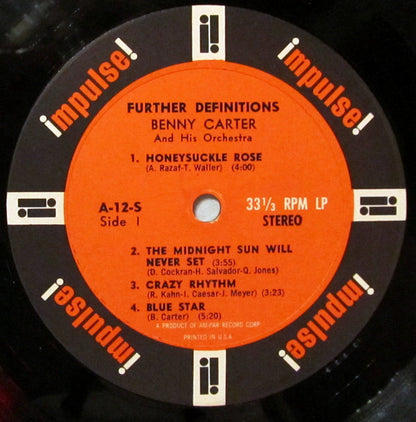 Benny Carter And His Orchestra : Further Definitions (LP, Album)