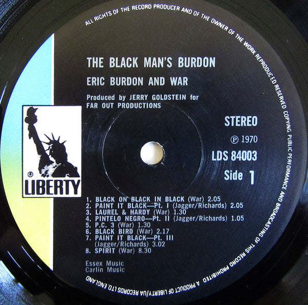 Eric Burdon & War : The Black-Man's Burdon (2xLP, Album, Gat)