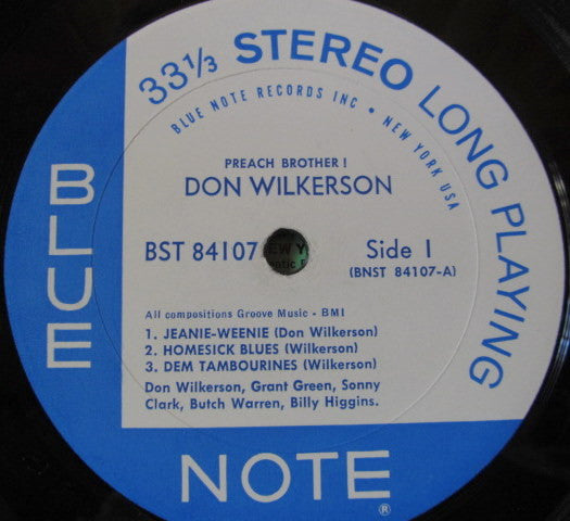 Don Wilkerson : Preach Brother! (LP, Album)