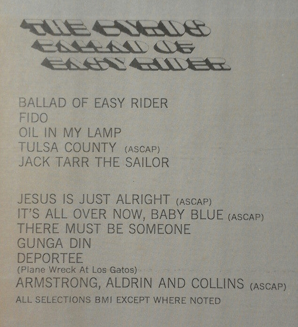 The Byrds : Ballad Of Easy Rider (LP, Album, RE)