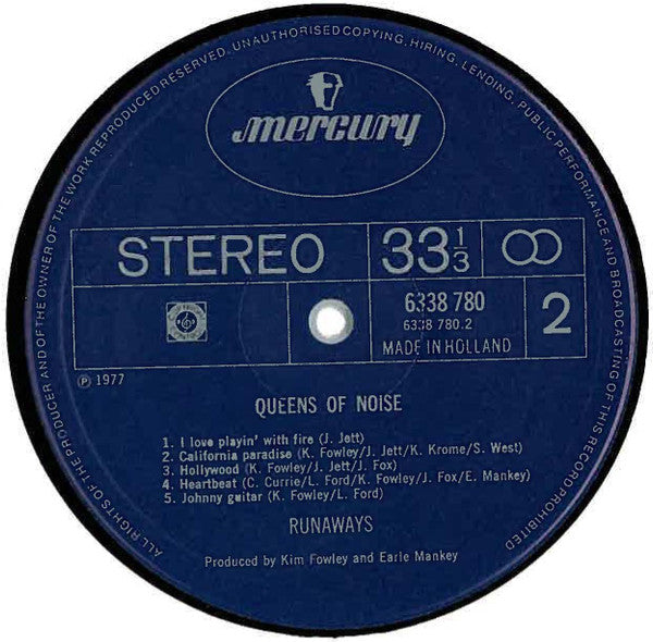 The Runaways : Queens Of Noise (LP, Album)