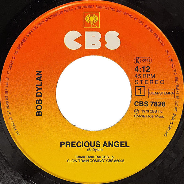 Bob Dylan : Precious Angel (7")