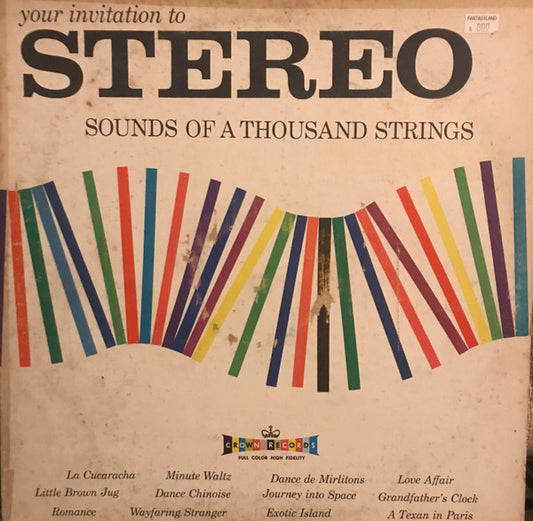 Sounds Of A Thousand Strings : Your Invitation To Stereo (LP, Album, Red)