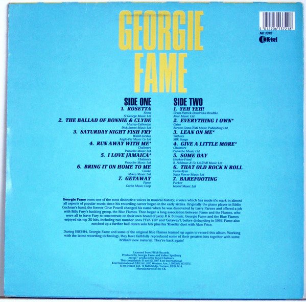 Georgie Fame & The Blue Flames : Back Again (LP, Album)