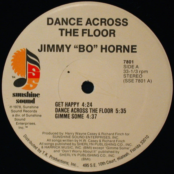 Jimmy "Bo" Horne : Dance Across The Floor (LP, Album, Mon)