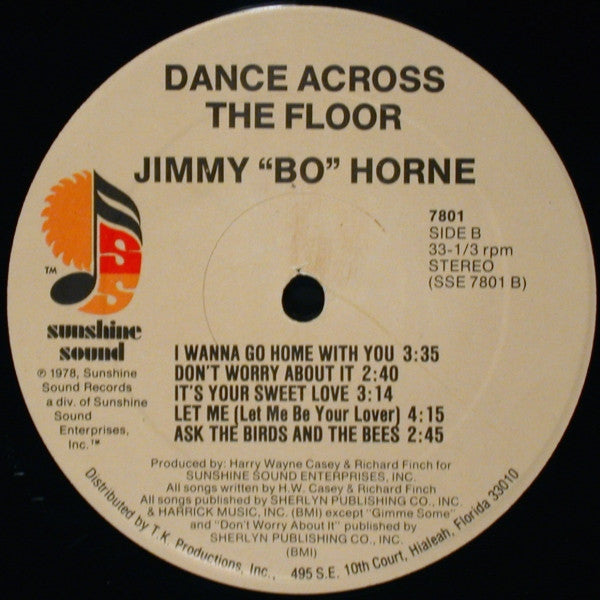 Jimmy "Bo" Horne : Dance Across The Floor (LP, Album, Mon)