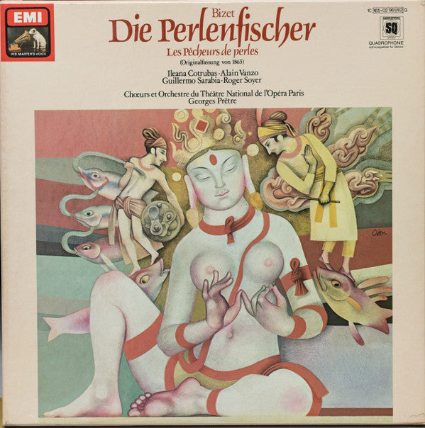 Georges Bizet, Georges Prêtre, Orchestre National De L'Opéra De Paris : Die Perlenfischer (2xLP, Album, Quad + Box)