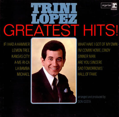 Trini Lopez : Greatest Hits (LP, Comp, Mono, Pit)