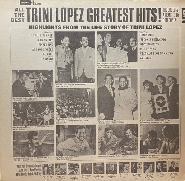 Trini Lopez : Greatest Hits (LP, Comp, Mono, Pit)