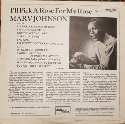 Marv Johnson : I'll Pick A Rose For My Rose (LP, Album)