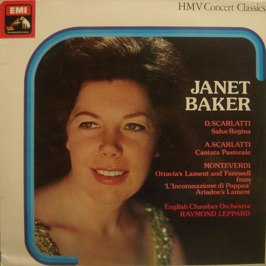 Domenico Scarlatti, Alessandro Scarlatti, Claudio Monteverdi, English Chamber Orchestra, Janet Baker, Raymond Leppard : Janet Baker Sings (LP, RE, RP)