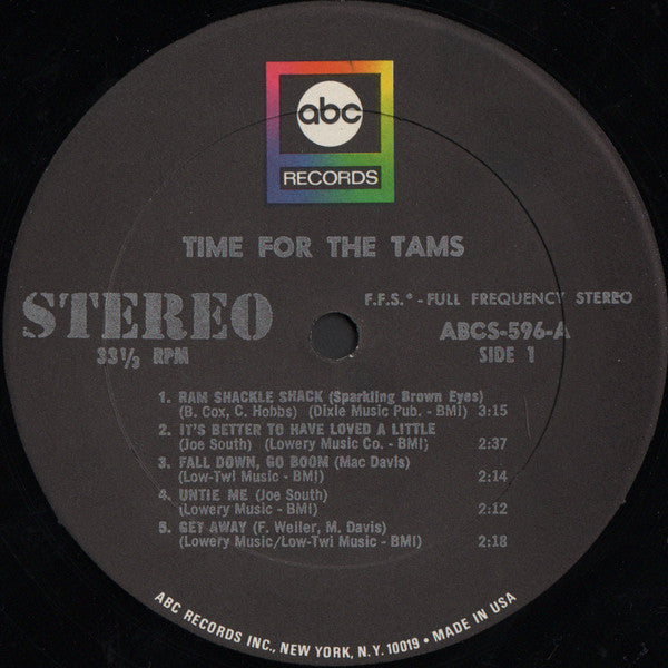 The Tams : Time For The Tams (LP, Album)